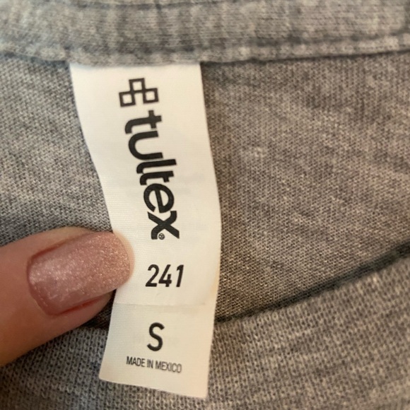 Tultex Grey Western “Let Er Buck” Short Sleeve Graphic Tee - Picture 4 of 4